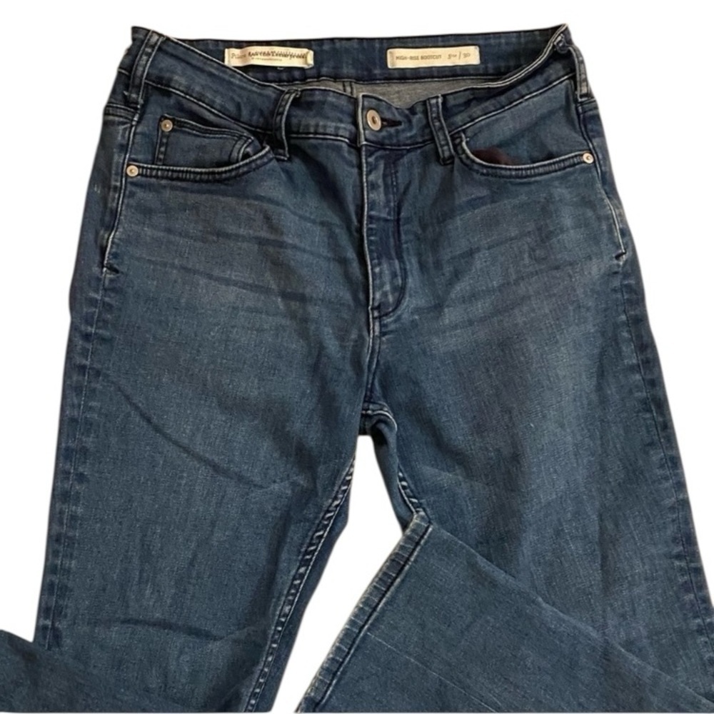 Anthropologie Pilcro women’s blue jeans cropped boot cut size 39,inseam 26